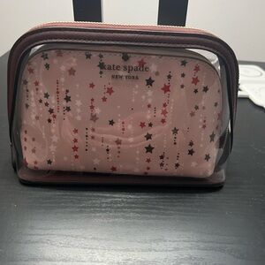 Kate Spade Star Print Cosmetic Bag set